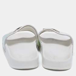 مملوكة مسبقًا صندل سلايد جوسيبي زانوتي هولوغرافيك بريت أبيض مقاس 39