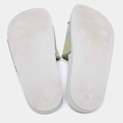 مملوكة مسبقًا صندل سلايد جوسيبي زانوتي هولوغرافيك بريت أبيض مقاس 39