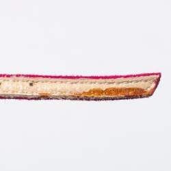 Pre Owned Giuseppe Zanotti Pink Suede Peep Toe Heel Less Platform Ankle Strap Pumps Size 39