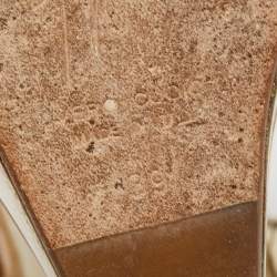 Pre Owned Giuseppe Zanotti Metallic Gold Leather Heelless Platform Sandals Size 39