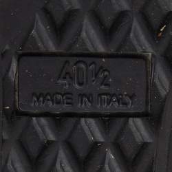 مملوكة مسبقًا Giuseppe Zanotti Black Leather and Velvet Fringe Crystal Embellished High Top Sneakers Size 40.5