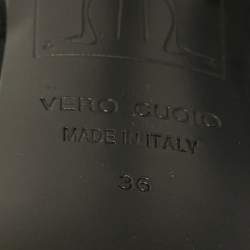 Pre Owned Giuseppe Zanotti Black Suede Crystal Embellished Ankle Strap Sandals Size 36