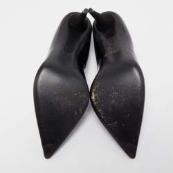 Pre Owned Giuseppe Zanotti Black Patent Leather Pointed Toe Pumps Size 41