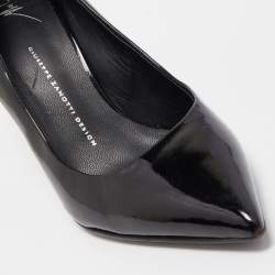 Pre Owned Giuseppe Zanotti Black Patent Leather Pointed Toe Pumps Size 41