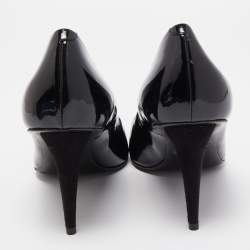 Pre Owned Giuseppe Zanotti Black Patent Leather Pointed Toe Pumps Size 41