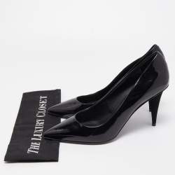 Pre Owned Giuseppe Zanotti Black Patent Leather Pointed Toe Pumps Size 41