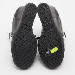 Pre Owned Giuseppe Zanotti Black Leather Donna High Top Sneakers Size 36