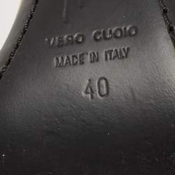 مملوكة مسبقًا صندل جوسيبي زانوتي جلد أصفر لامع حزام كاحل مقاس 40