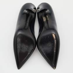 Pre Owned Giuseppe Zanotti Blue Leather Pointed Toe Pumps Size 37