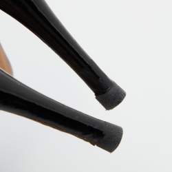 Giuseppe Zanotti Black Patent Leather Open Toe Pumps Size 40
