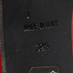 Pre Owned Giuseppe Zanotti Red Patent Leather Knee Length Boots Size 39.5