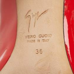 Giuseppe Zanotti Red Patent Leather Lucrezia Pumps Size 36