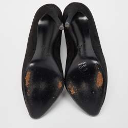 Pre Owned Giuseppe Zanotti Black Suede Booties Size 37