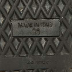 مملوكة مسبقًا Giuseppe Zanotti Black Croc Embossed Leather Coby High Top Sneakers Size 38