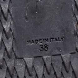 مملوكة مسبقًا Giuseppe Zanotti Red Leather Blabber Jellyfish Low Top Sneakers Size 38