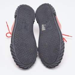 مملوكة مسبقًا Giuseppe Zanotti Red Leather Blabber Jellyfish Low Top Sneakers Size 38