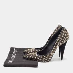 Giuseppe Zanotti Black Studded Suede Ester Pumps Size 36.5
