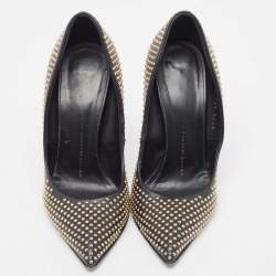 Giuseppe Zanotti Black Studded Suede Ester Pumps Size 36.5