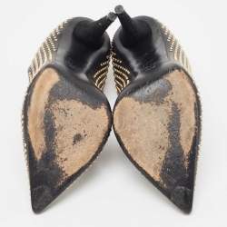 Giuseppe Zanotti Black Studded Suede Ester Pumps Size 36.5