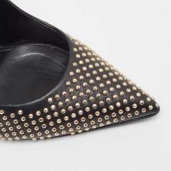 Giuseppe Zanotti Black Studded Suede Ester Pumps Size 36.5