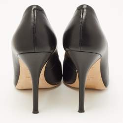 مملوكة مسبقًا Giuseppe Zanotti Black Leather Pointed Toe Pumps Size 36