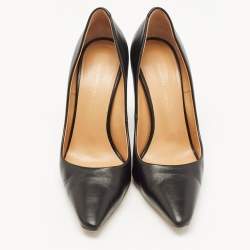 مملوكة مسبقًا Giuseppe Zanotti Black Leather Pointed Toe Pumps Size 36