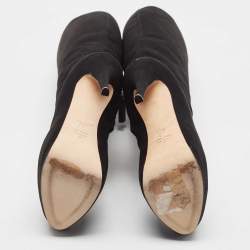 Pre Owned Giuseppe Zanotti Black Suede Knee Length Boots Size 36