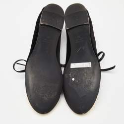 Pre Owned Giuseppe Zanotti Black Velvet Metal Cap Toe Oxfords Size 38