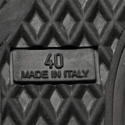 مملوكة مسبقًا Giuseppe Zanotti Black Suede High Top Wedge Sneakers Size 40