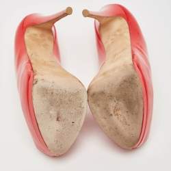 Pre Owned Giuseppe Zanotti Red Patent Leather Sharon Pumps Size 40