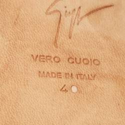 Pre Owned Giuseppe Zanotti Red Patent Leather Sharon Pumps Size 40