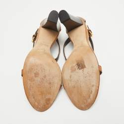 Giuseppe Zanotti Brown Leather Ankle Strap Sandals Size 40