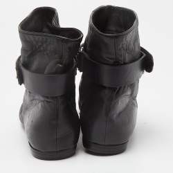حذاء بوت جوسيبي زانوتي طول كاحل جلد أسود مقاس 40