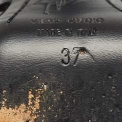 مملوكة مسبقًا Giuseppe Zanotti Black Leather Gladiator Sandals Size 37