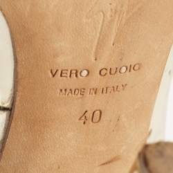 Pre Owned Giuseppe Zanotti Gold Patent Leather Pointed Toe Pumps Size 40