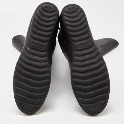 Pre Owned Giuseppe Zanotti Black Leather Over The Knee Length Boots Size 39