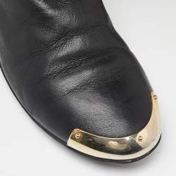 Pre Owned Giuseppe Zanotti Black Leather Over The Knee Length Boots Size 39