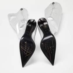 Pre Owned Giuseppe Zanotti Silver Foil Leather Over The Knee Pointed Toe Boots Size 40