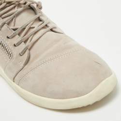 Giuseppe Zanotti Lilac Suede Mid Top Sneakers Size 39.5