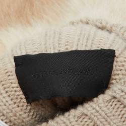 Givenchy Ivory Cashmere & Faux Fur Mittens