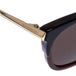 Pre Owned Givenchy Brown Tortoise Havana GV7072 Wayferer Sunglasses