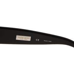 Pre Owned Givenchy Silver/Black Limited Edition SGV 419S Shield Sunglasses
