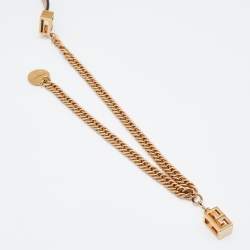 Pre Owned Givenchy Beige Turn-lock Smooth Leather Chain Belt 70 CM