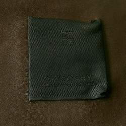 Givenchy Brown Braided Leather Peplum Vest S