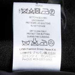 Givenchy Black Wool Felt Cape Coat XXL