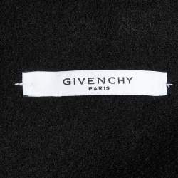 Givenchy Black Wool Felt Cape Coat XXL