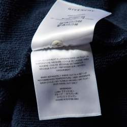 Pre Owned Givenchy Navy Blue Logo Print Cotton Hoodie & Trousers Set S