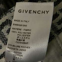 Pre Owned Givenchy Black/White Logo Jacquard Jeans M Waist 28"