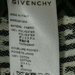 Pre Owned Givenchy Black/White Monogram Jacquard Jeans M Waist 30"