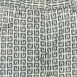 Pre Owned Givenchy Black/White Monogram Jacquard Jeans M Waist 30"